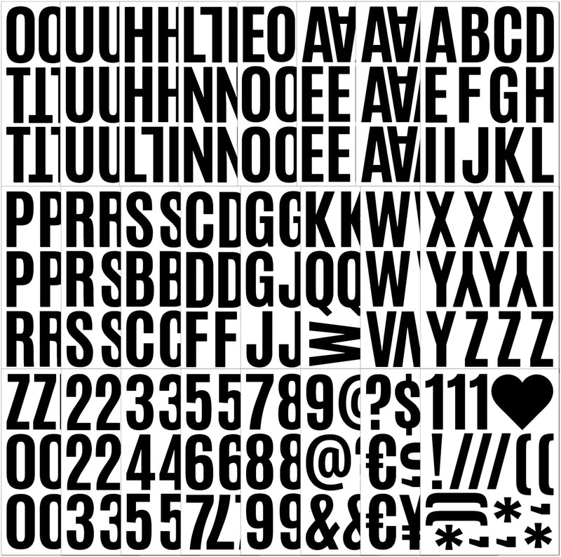 24 Sheets 2 Inch Self Adhesive Letters Stick on Vinyl Capital Letter Stickers... gallery