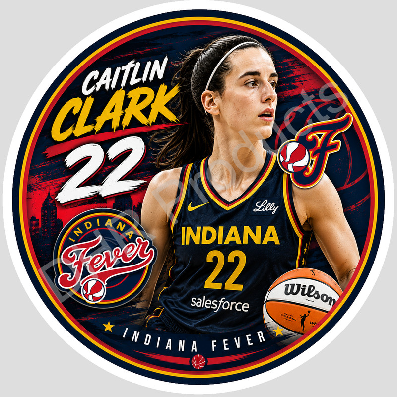 Caitlin Clark Indiana Fever Weather Resistant Vinyl Sticker/Decal 01