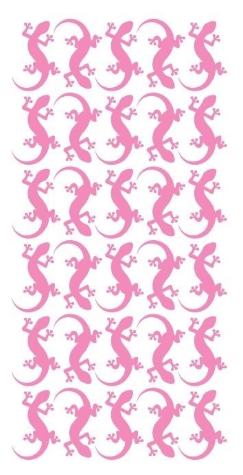 Lizard Stickers Sticker 1-1/4″ DC35-045 Pink