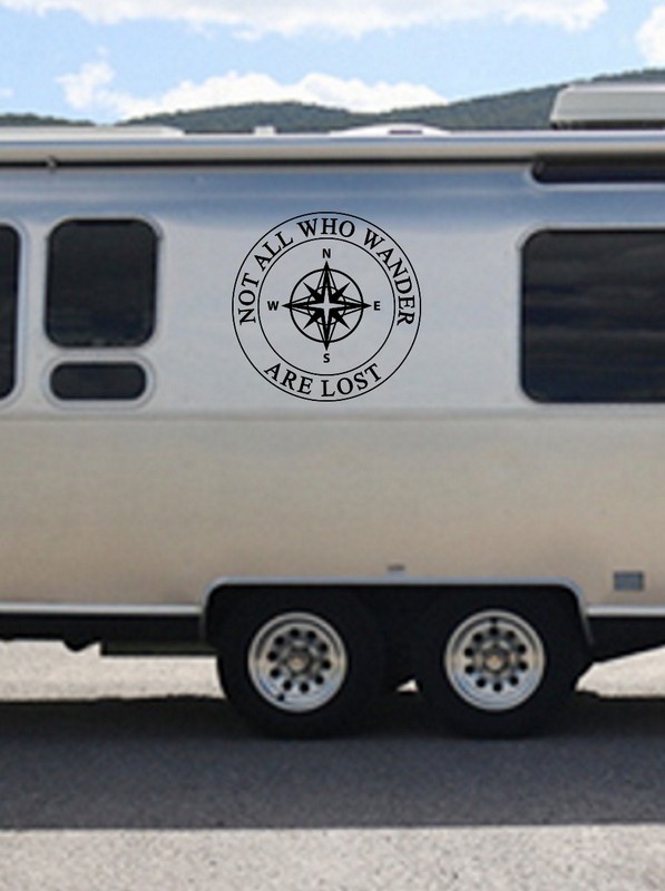 Not All Who Wander Are Lost Wall Vinyl Decal Sticker Travel Camper Decal Bumper gallery