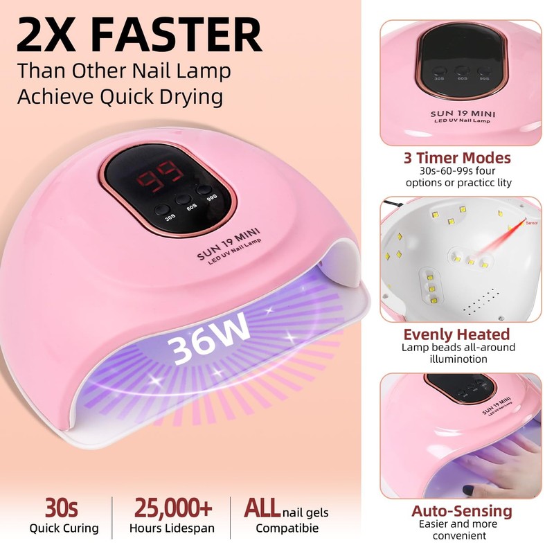 Acrylic Nail Kit With Drill And U V Light Full Nail Kit Set Professional Nail St gallery