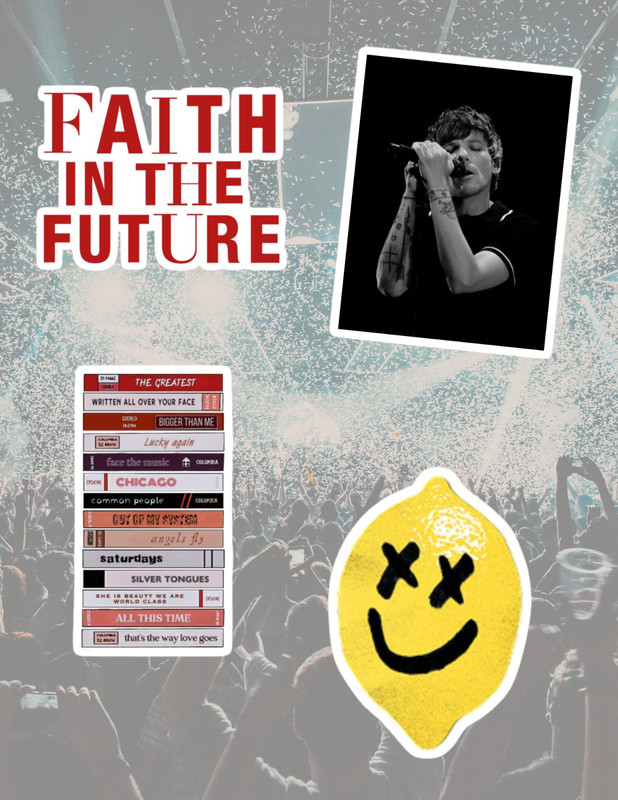Louis Tomlinson 1D 4pc Sticker Pack