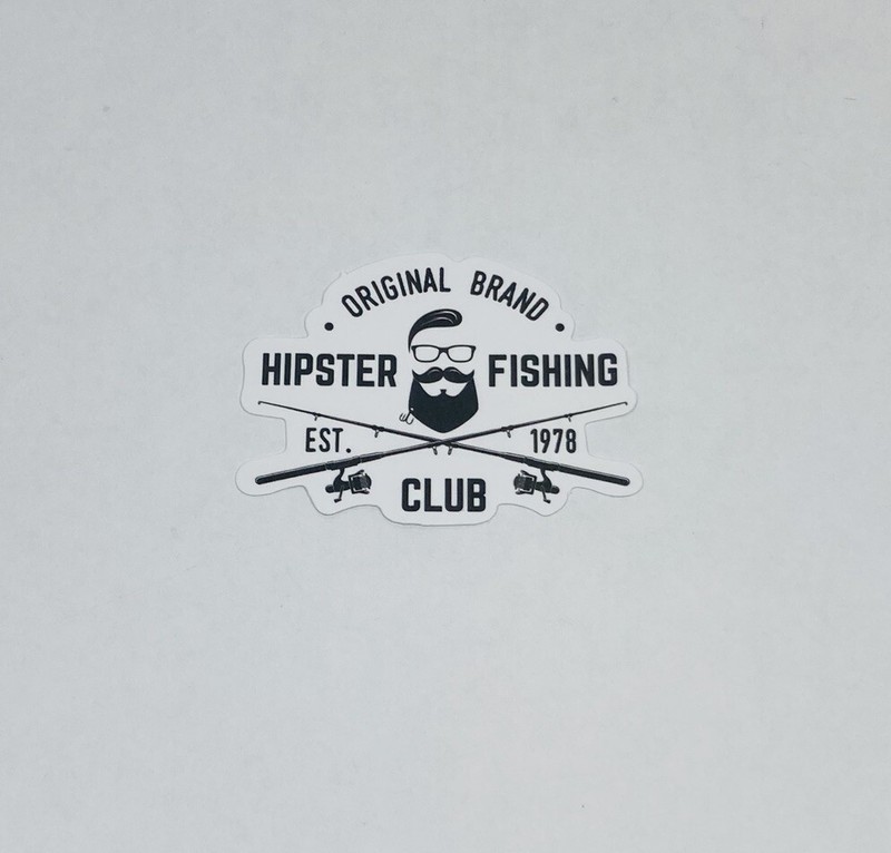 Hipster Fishing Club Sticker 1978 Travel Art Decal Vinyl Souvenir Tc6