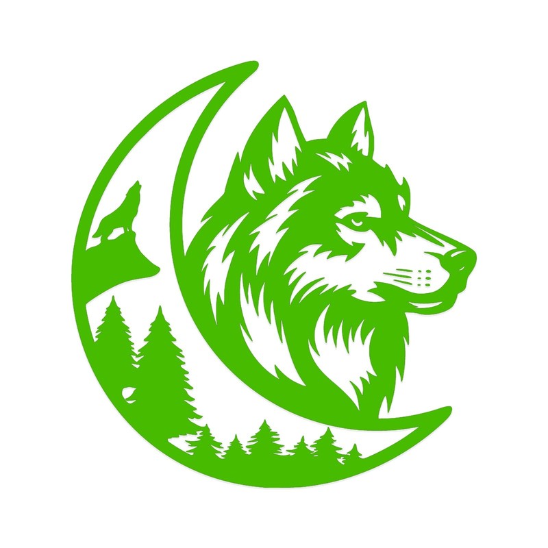 Wolf Moon Mountain Vinyl Decal Sticker - Camper Van Wolves Graphic Adventure gallery