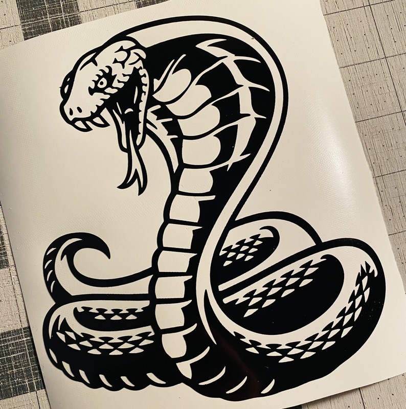 Vinyl Decal for Window - Cobra Snake, Various Colors & Sizes gallery