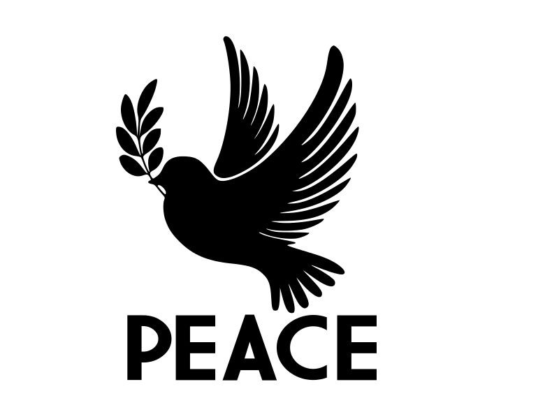 DOVE PEACE anti war symbol Vinyl Decal Car Truck Wall Sticker CHOOSE SIZE COLOR gallery
