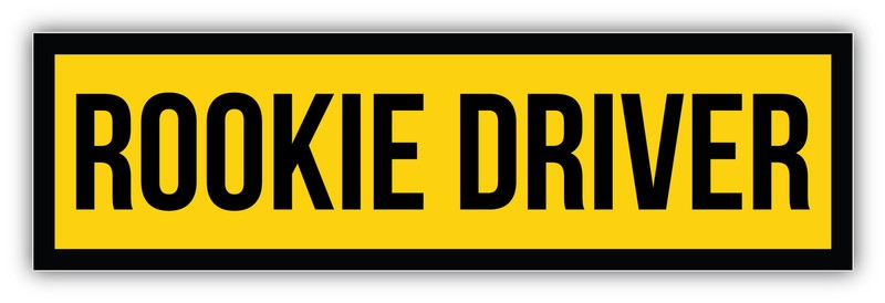Student Rookie Driver Safety Vinyl Sticker Decal