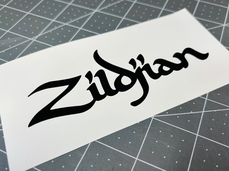 Cymbal Brand Vinyl Decal MANY Sizes & Colors – FREE Ship + Buy 2 Get 1 FREE