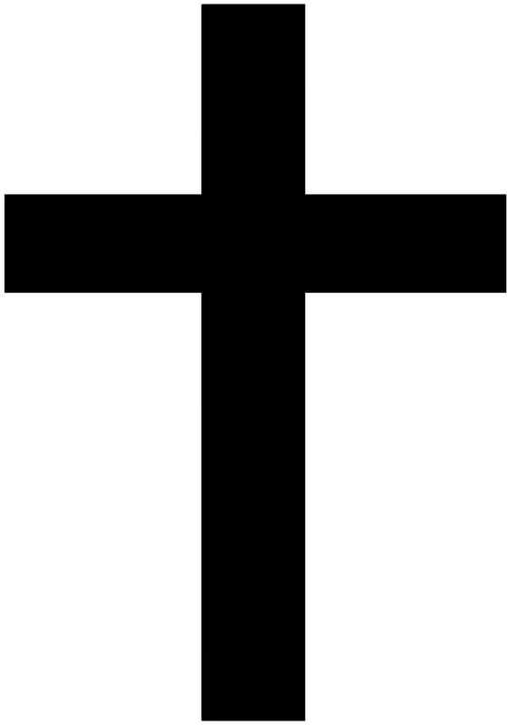 CROSS Vinyl Decal Sticker -V1- Crucifix Tombstone Church Religion Jesus
