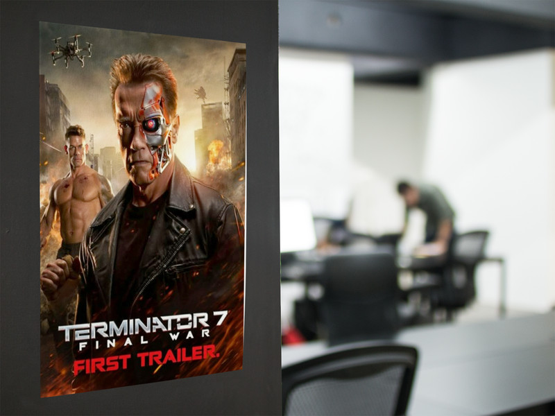 TERMINATOR 7 Last War Movie Wall Vinyl Decal Poster Print (Removable Adhesive) gallery