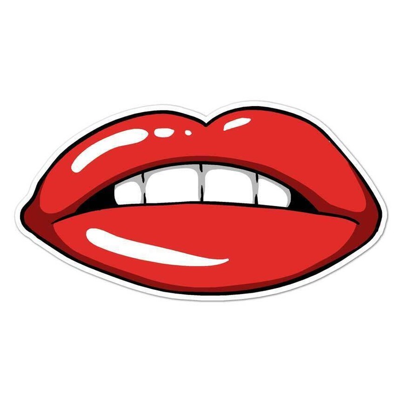 Lips Kiss Sticker Decal