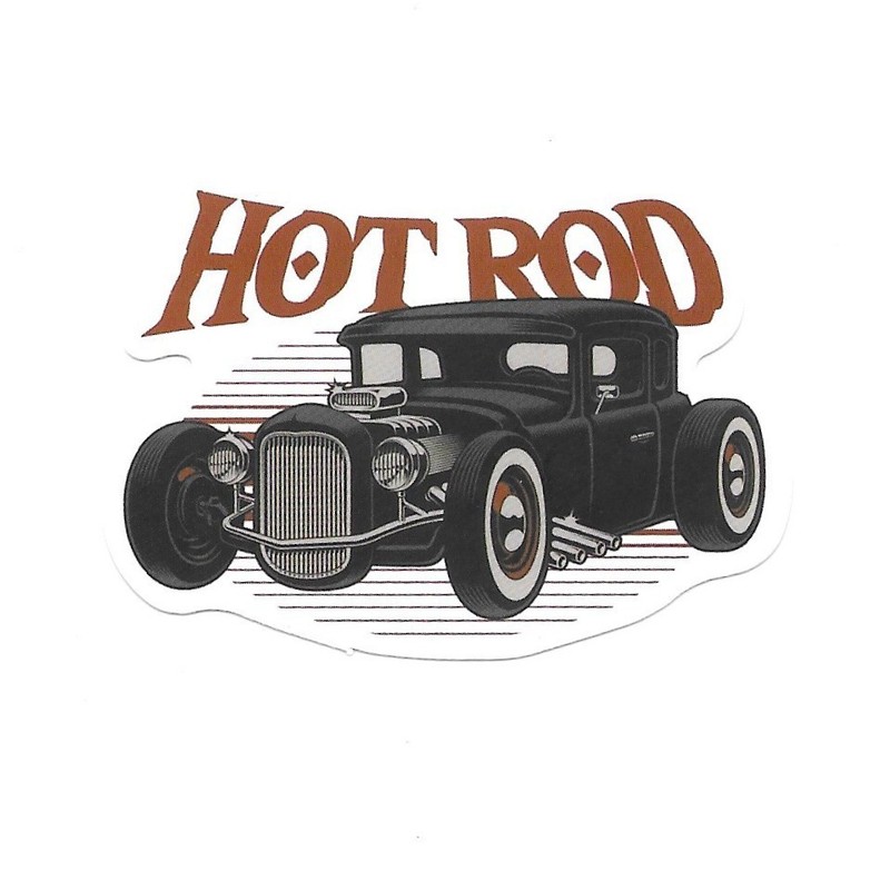 Hot Rod Vinyl Sticker Rat Rod Decal Retro Vintage Classic Car Garage Kustom