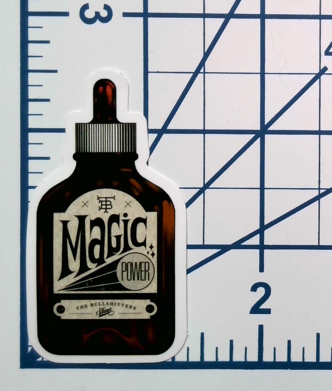 Magic Power Dropper Bottle Die Cut Vinyl Sticker Vintage Apothecary Journal Gift gallery