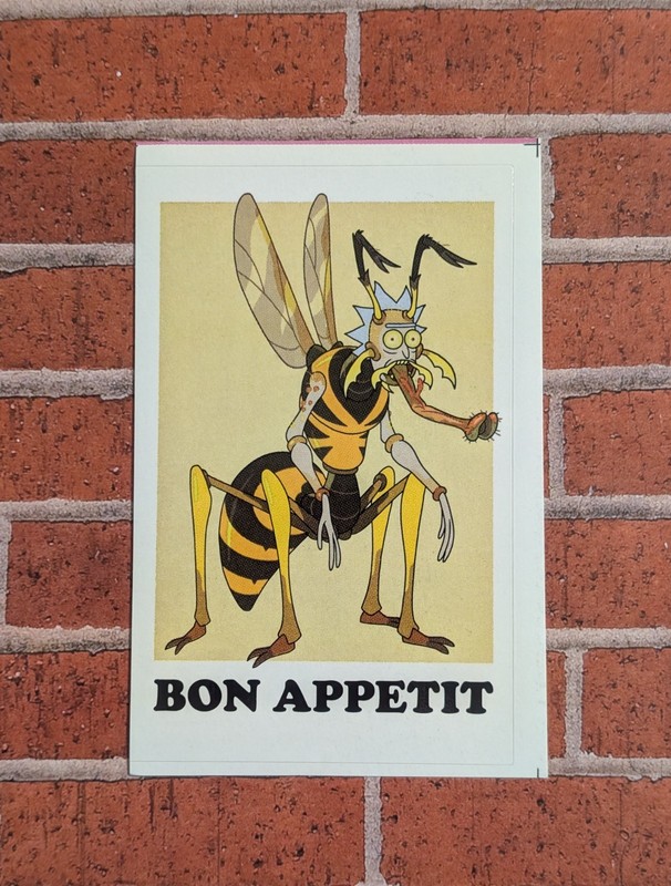 Rick & Morty Vending Sticker – Adult Swim Cartoon Network – Wasp Bon Appetit