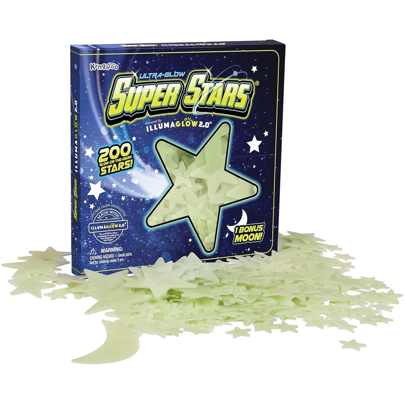 Glow Stars - 200 Safe, Non-Toxic Stars with Installation Material gallery