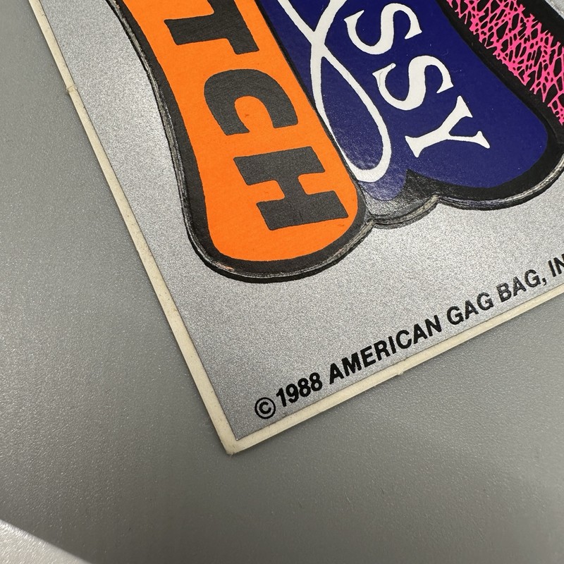 1988 Vintage "Classy Bitch" Black Light Retro Vinyl Sticker Cut-Out gallery