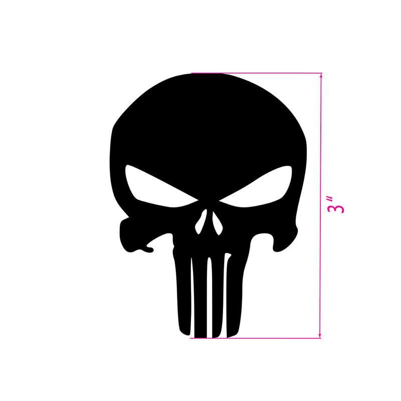 The Punisher Skull Vinyl Decal | Free Shipping