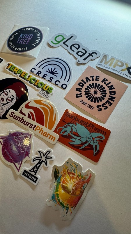 Cannabis Industry Promo Stickers Branded Marijuana Collectible 420 gallery