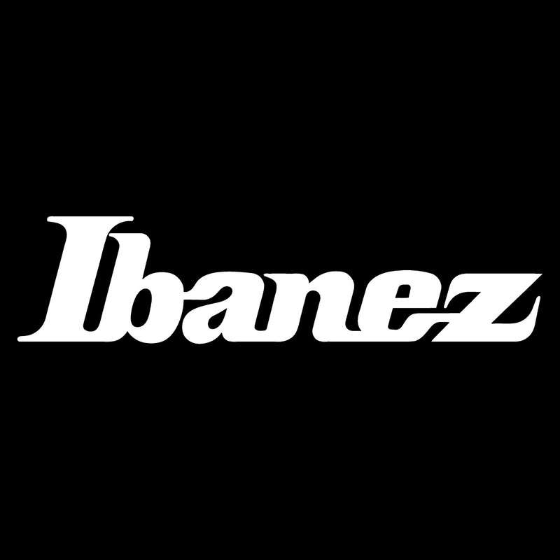 Ibanez Guitar Logo Vinyl Decal 3″ 4″ 5″ 6″ 7″ 8″ 9″ Sticker