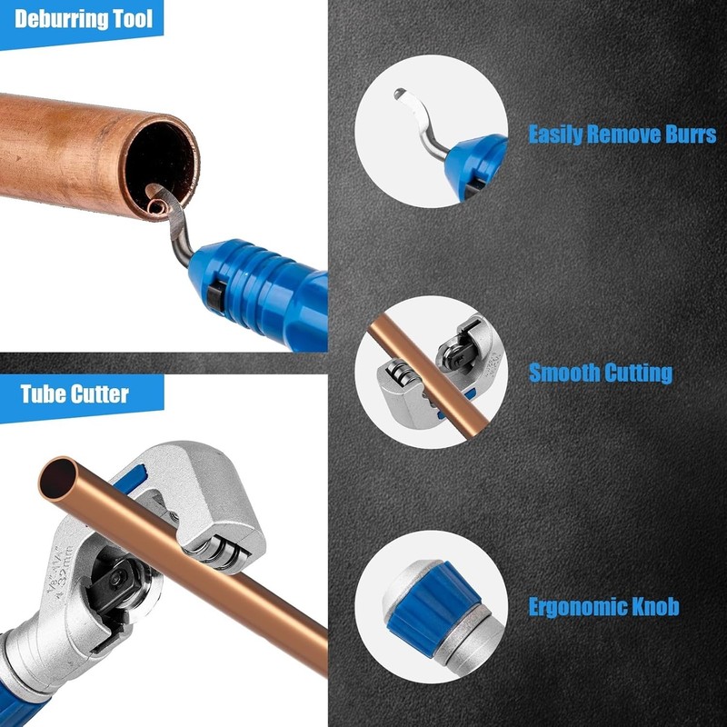Copper Pipe Bender Tool 15PCS 1/4 -7/8 Tubing Benders HVAC Beaiguna Tools Pipes gallery