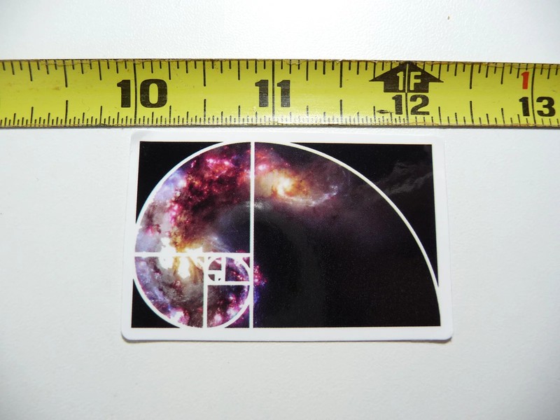 MATH FIBONACCI SPIRAL SMALL STICKER DECAL TEACHER STUDENT SCHOOL COLLEGE