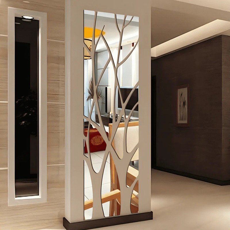 Tree Wall Stickers 3d Acrylic Lucky Diy Art Mirror Tv Background Home Decoration gallery