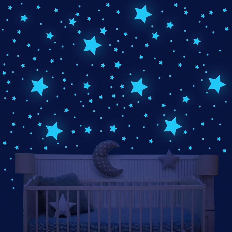421Pcs Glow in the Dark Stars Ceiling Stars Glow in Dark Space Planet Universe G gallery