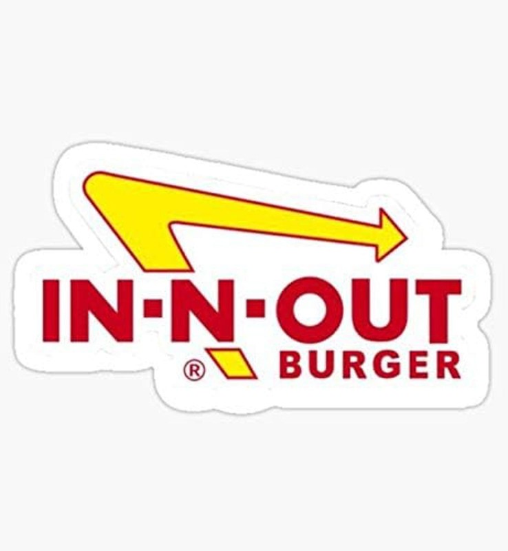 5″ In-N-Out Burger Vinyl Bumper Sticker