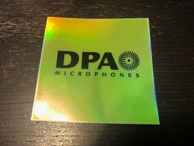DPA Microphone Factory Sticker 3X3