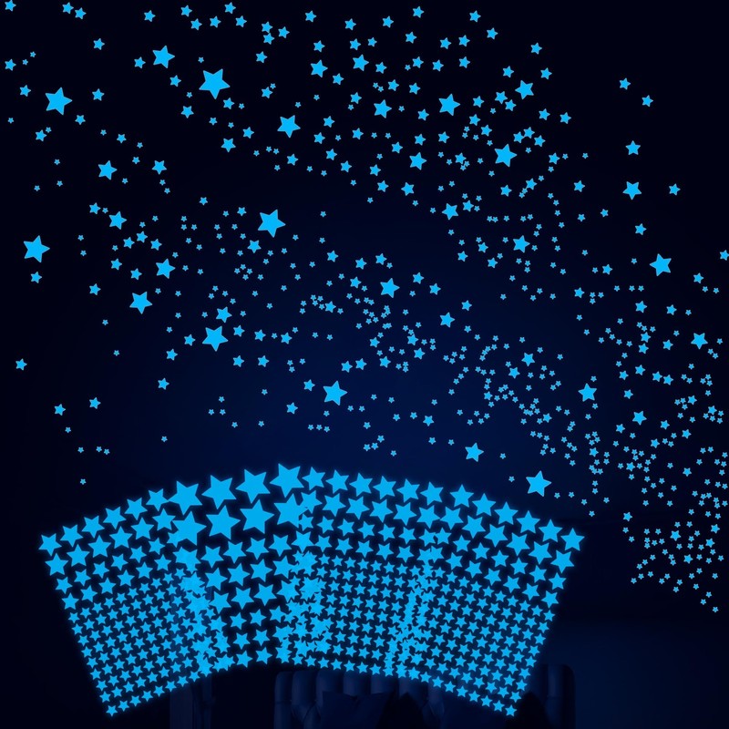 421Pcs Glow in The Dark Stars Ceiling Stars Glow in Dark Space