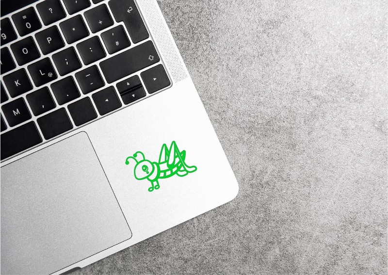 Baby Grasshopper Cricket Sticker Decal Die Cut Cute Bug Insect Kids Wildlife gallery