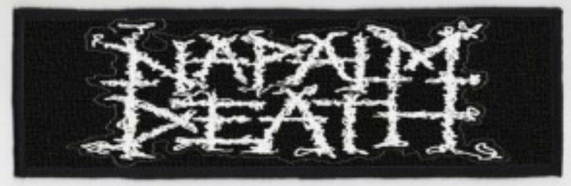 Napalm Death Logo Large Super Strip Sublimated Printed Patch N015P gallery
