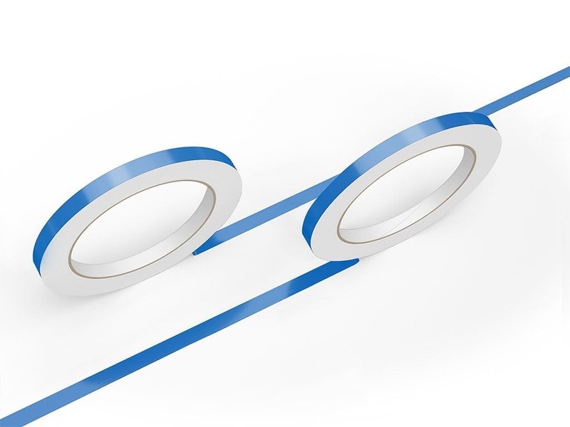 Azure Blue Gloss Vinyl Pinstriping Tape 3/4in x 150ft Adhesive Roll gallery