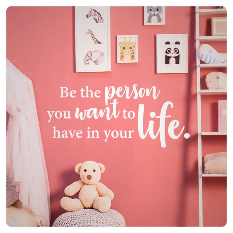 Be the Person You Want Wall Sticker Inspirational Quote Vinyl Decal Removable Ar gallery