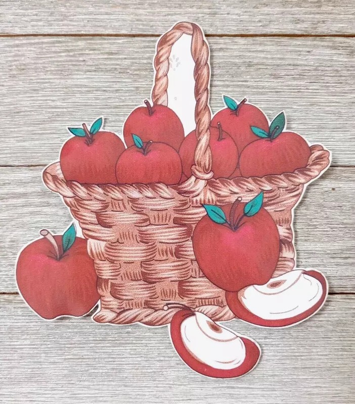 fruit apple kitchen wall safe sticker 5.5 inch