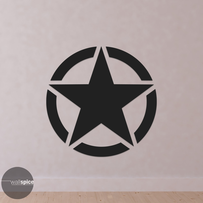 Army Military Star Symbol Vinyl Decal Sticker