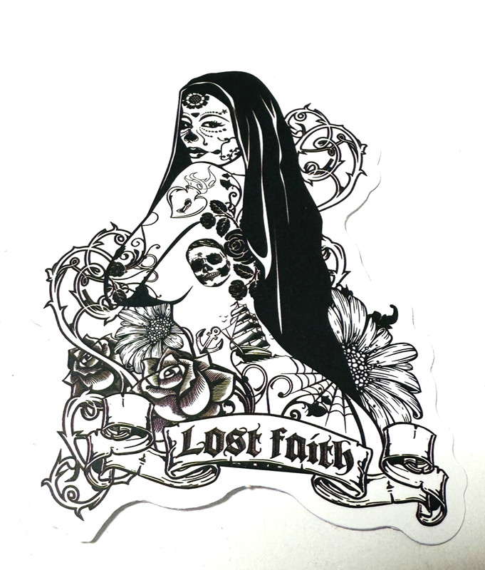 Tattooed Ladies Decals Stickers Marilyn Monroe Sexy Set of 4 Sailor Bunny Skull gallery