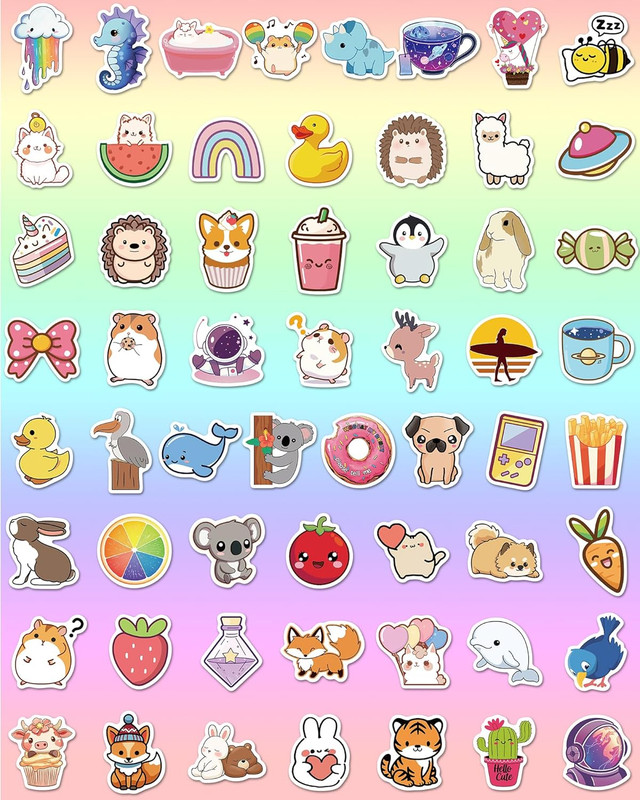 600 Pcs Stickers for Kids, Cute Water Bottle Stickers for Kids Waterproof, Vinyl gallery