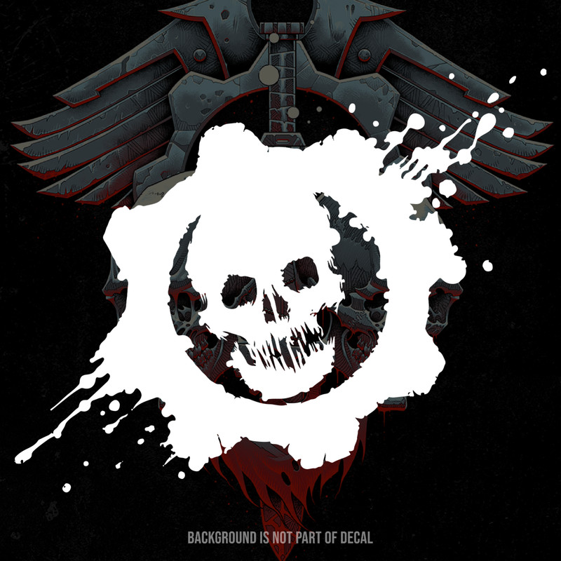 Gears of War E-Day Omen Vinyl Decal Sticker