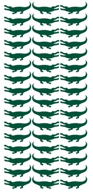 Dark Green Alligator Crocodile Stickers Sticker 1-1/4″ DC23-613
