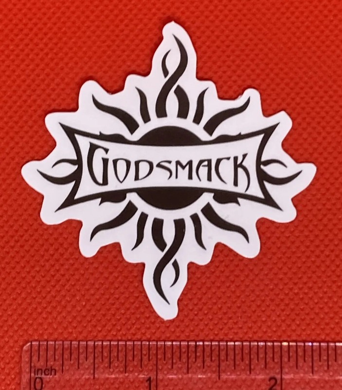 Godsmack Decal Sticker Black White Vintage Look Fast Free US Shipping 🇺🇸