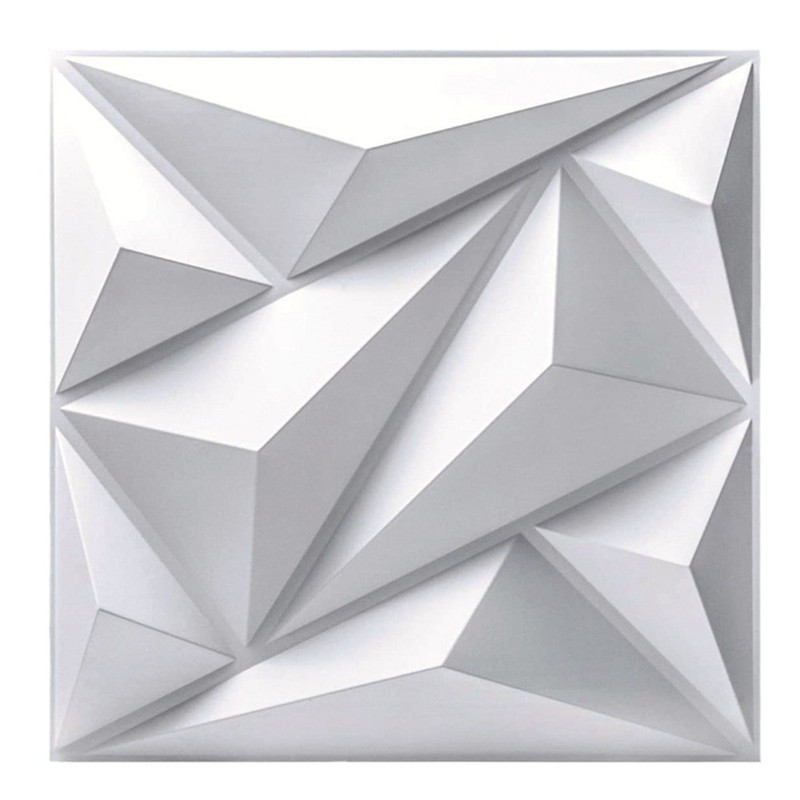 50/100X Matte 20×20 in Square 3D Diamond Textured PVC Stick On WALL PANELS Event