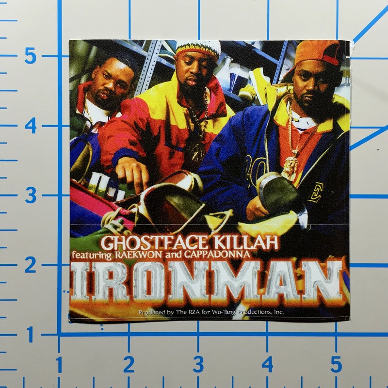 Wu Tang Ironman Ghostface Killah 4″ Color Vinyl Decal Sticker BOGO