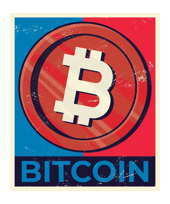 3” Bit Coin Sticker Grunge Colorful Political Cryptocurrency BTC Invest Trade