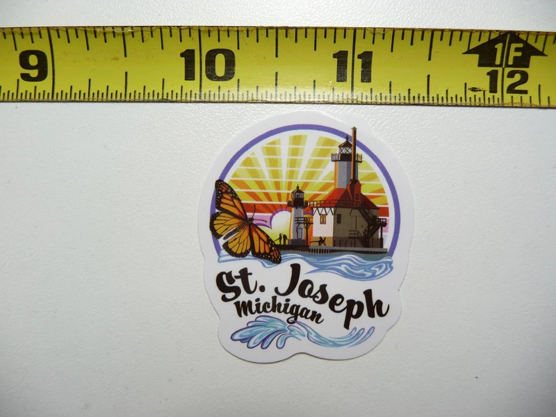 MICHIGAN ST JOSEPH LIGHTHOUSE SMALL STICKER DECAL TRAVEL STATE SOUVENIR FUN