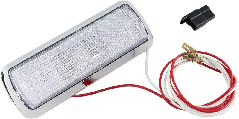 Chrome Interior Dome Lamp Inside Cab Light Clear Lens Compatible with 1960-1972 gallery