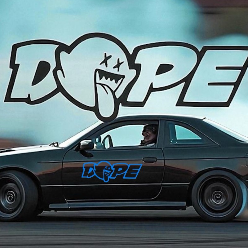 Dope ghost JDM vinyl decal for most smooth surface's car, truck drift car laptop gallery