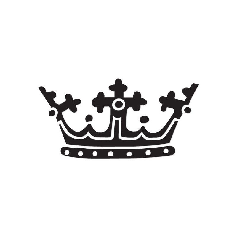 Royalty Crown Queen King – Decal Sticker – Multiple Colors & Sizes – ebn3071