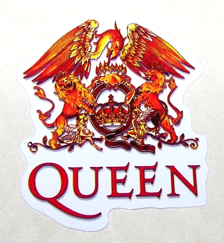 QUEEN – Freddie Mercury Logo Die Cut Sticker Decal Music Band Rock