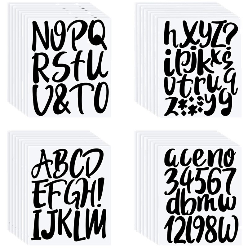 Self Adhesive Vinyl Letters – 576 Pieces, Alphabet